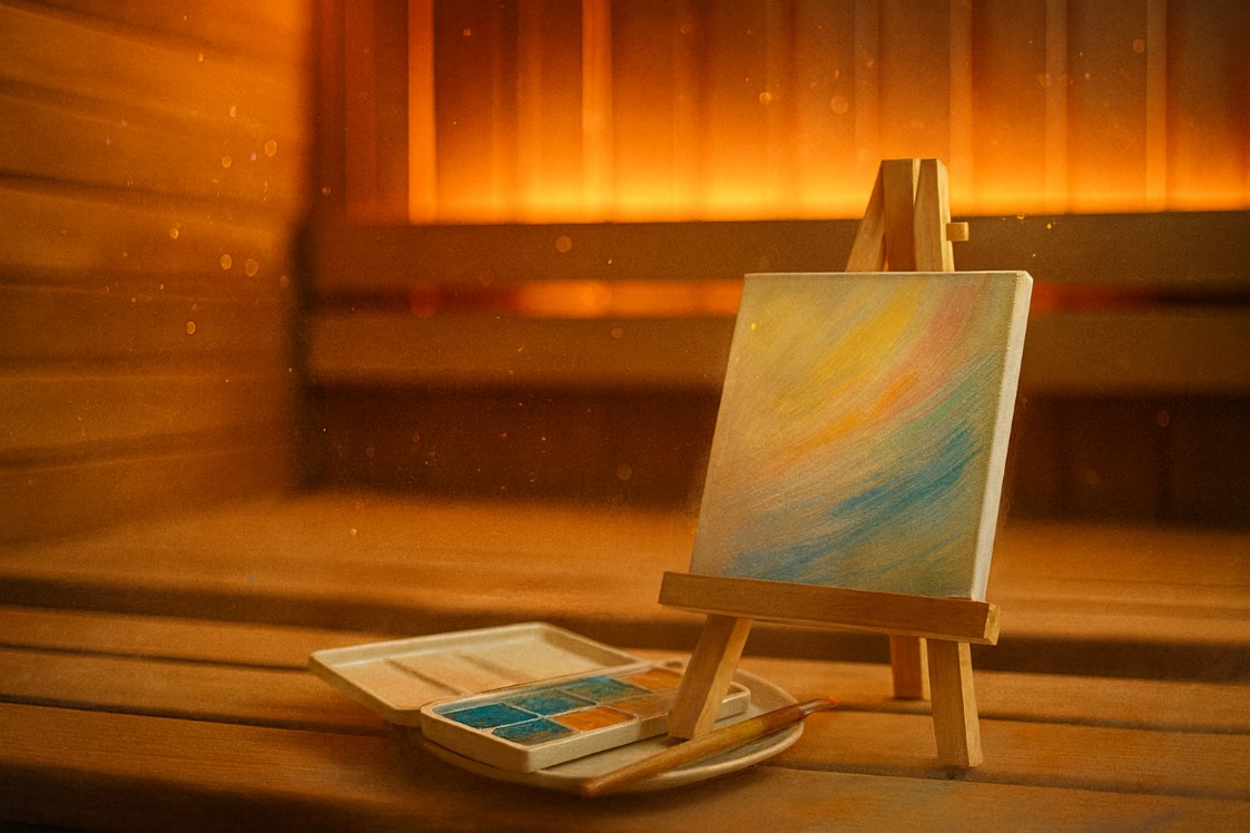Illustration Sauna + Afterglow Peinture