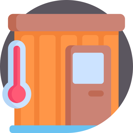J'entre dans l'espace sauna